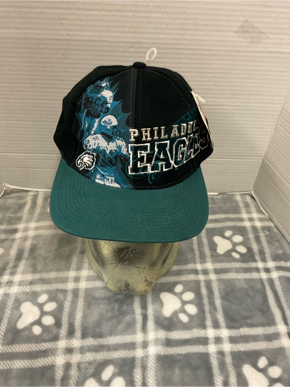 Vintage NFL Philadelphia Eagles Black Snapback Hat